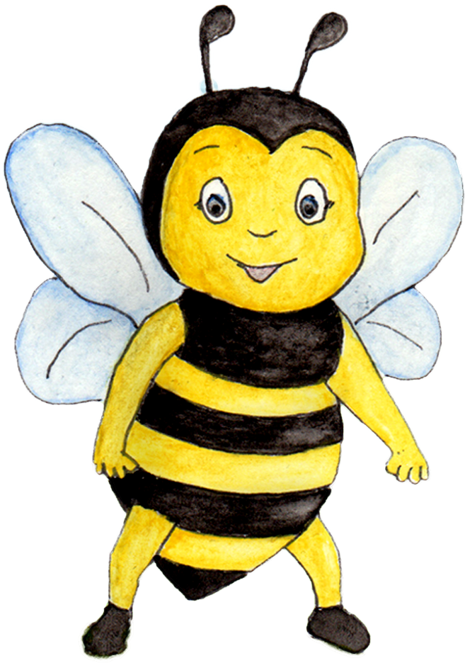 Hand-painted Bee